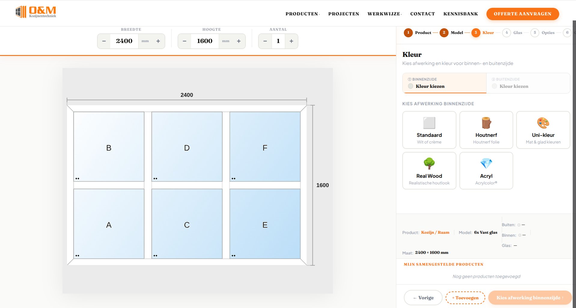 Modern home with custom windows — OM Kozijnen Techniek configurator